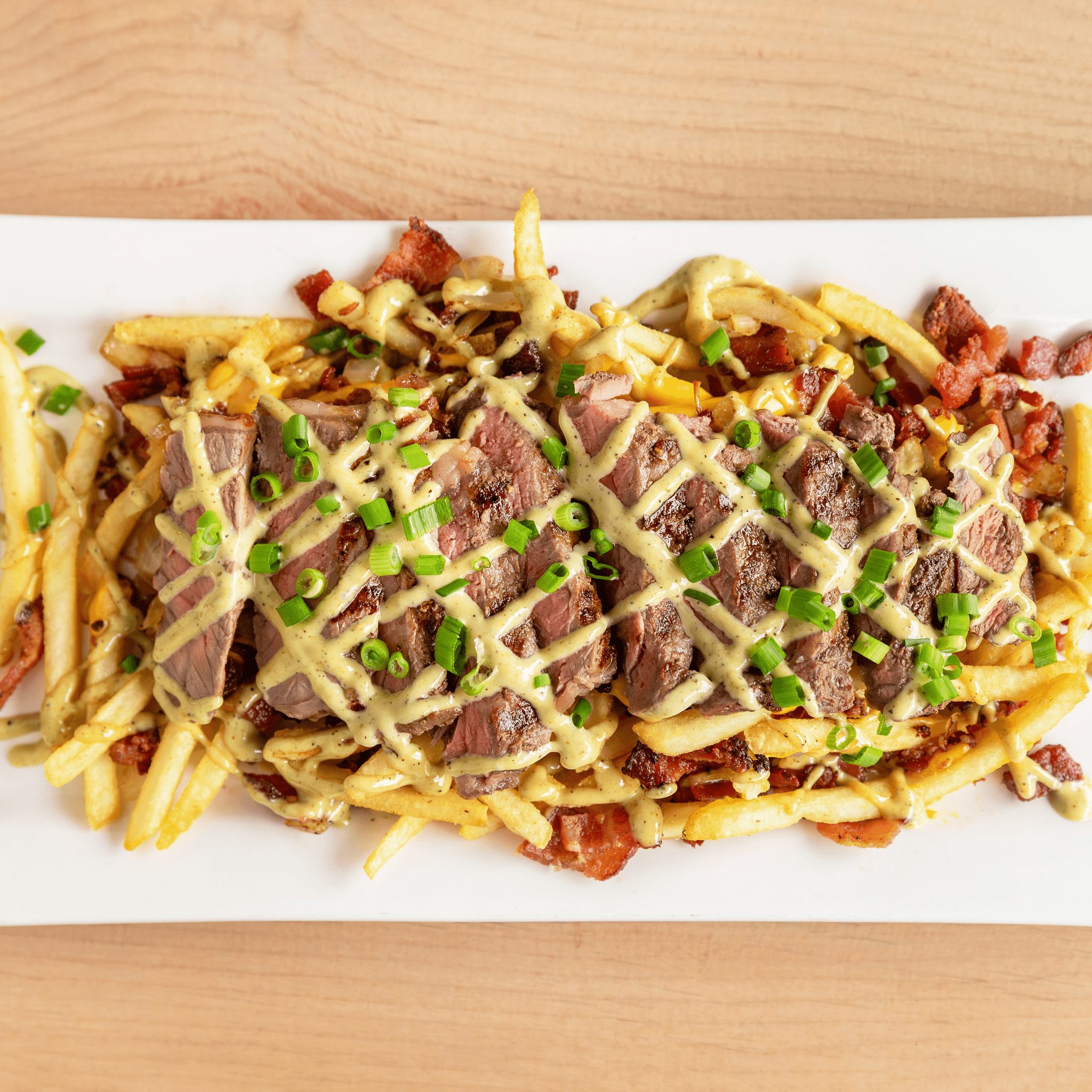 Filthy Fries Steak.