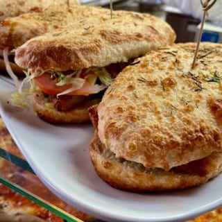 Grilled Sausage, Brocoli Rabe, and Provolone