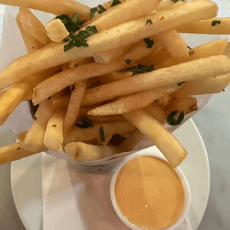 Pommes frites brunch.