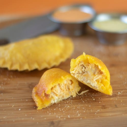 Buffalo Chicken & Cheese Empanada.
