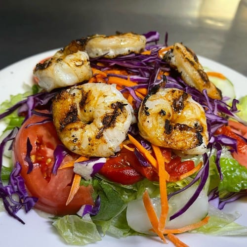 Grilled Shrimp Salad.