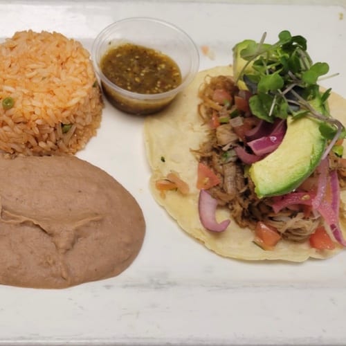 #11 Carnitas Combination.