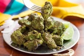 Chicken Haryali Tikka.