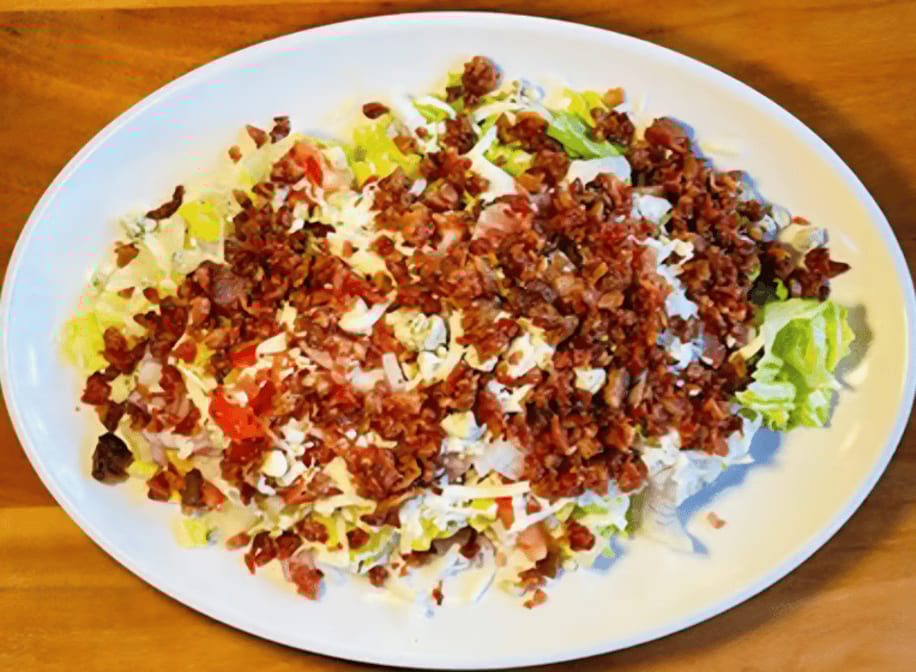 Chef Rob's Chopped Blue Cheese and Bacon Salad.