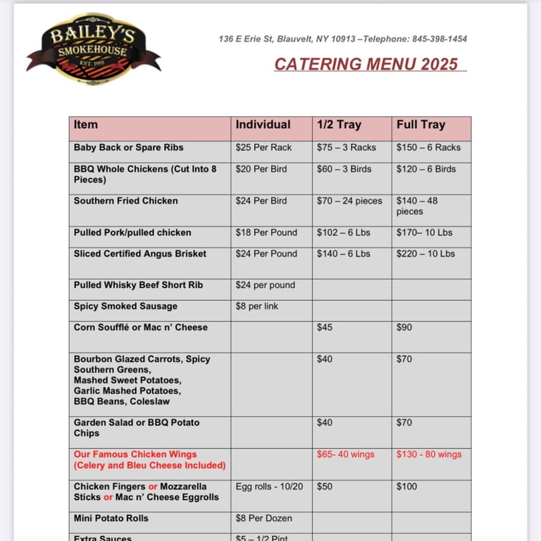 Let Us Cater Your Next Event