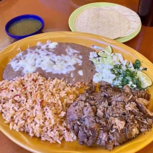 18. Carnitas Dinner Plate.