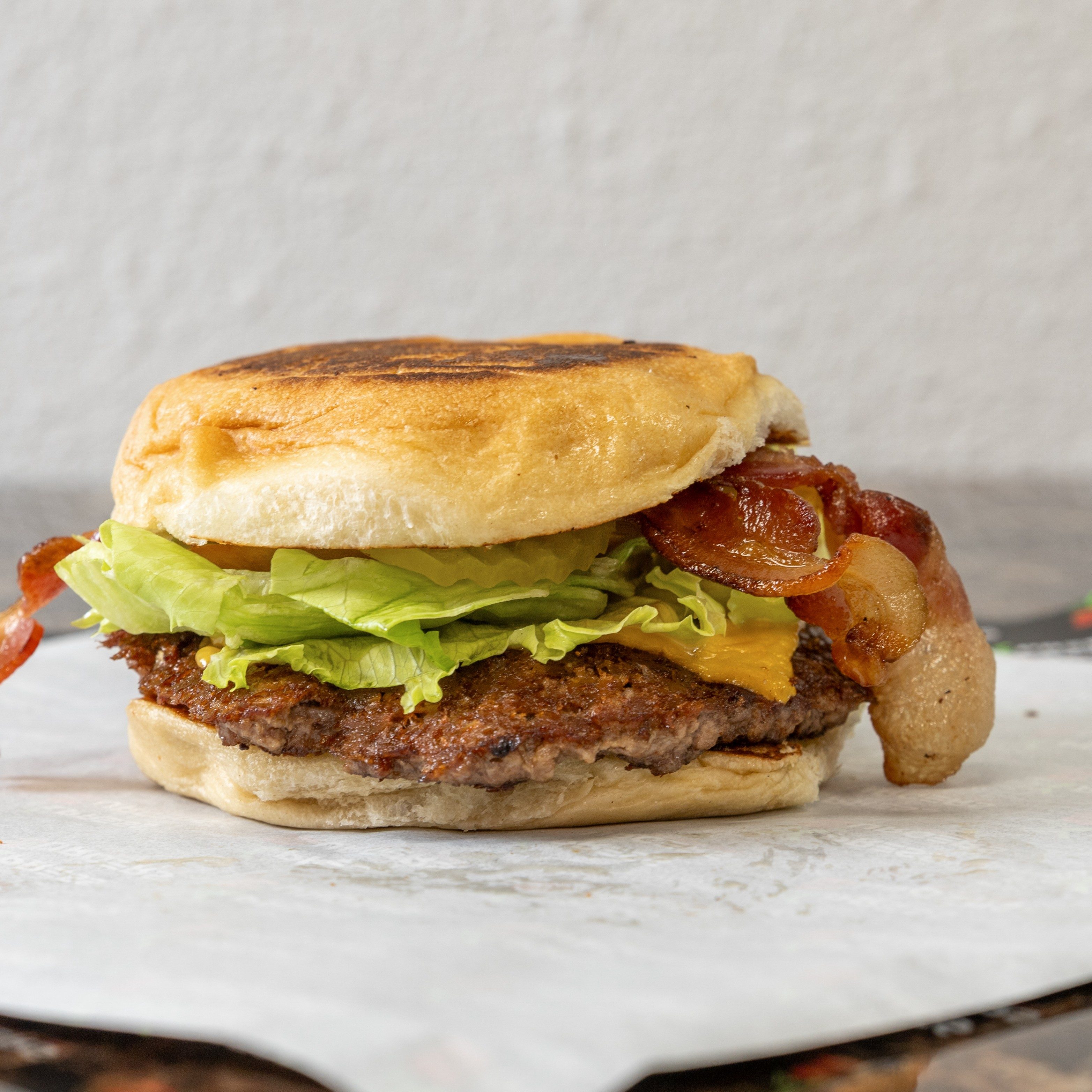 Xpress Fat Bacon Burgers.