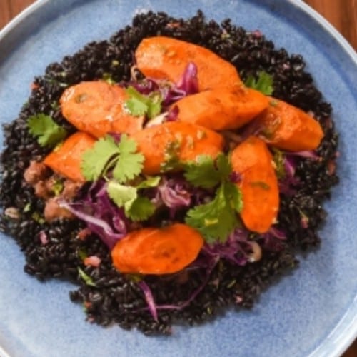 Tamarind Glazed Carrots (Vegan, GF).