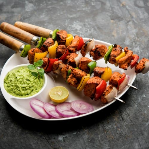 Chicken Tikka Kebab.