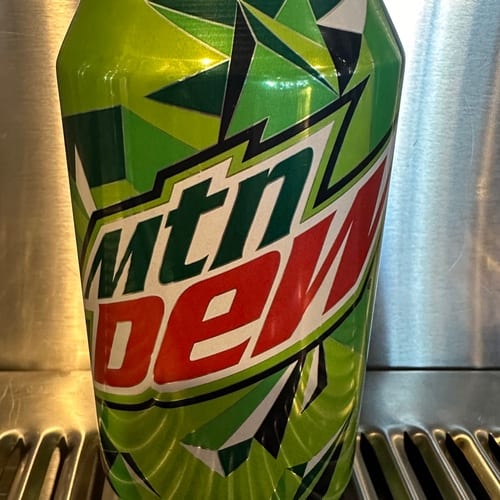 Mountain Dew can.