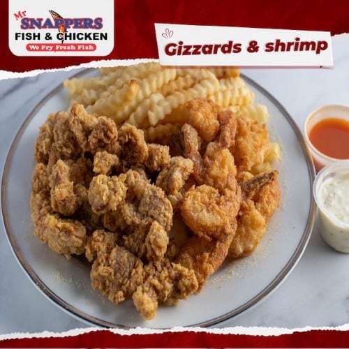 #9 Gizzards & Shrimp.