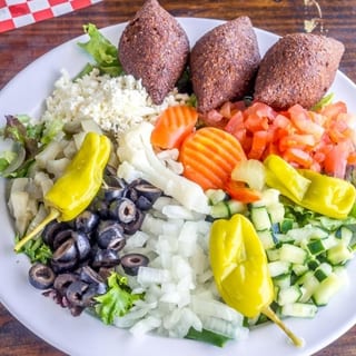 Kibbeh Meatballs Salad