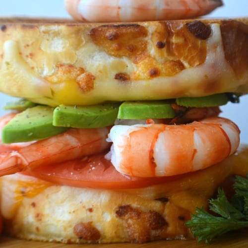 Shrimp Parmigiana Hot Sub.