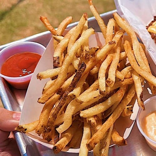 Fresh Hand-Cut Fries.