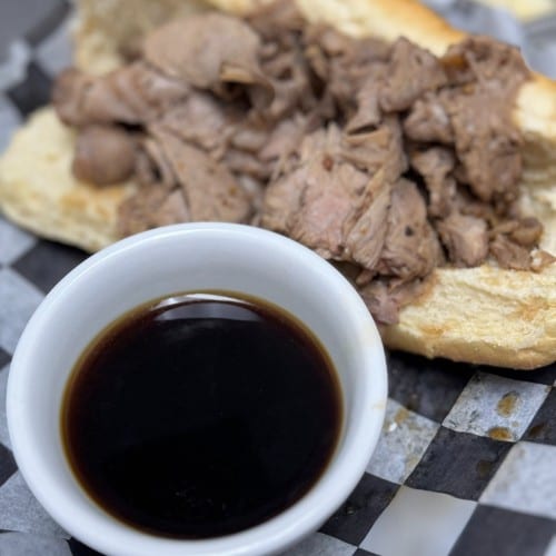 French Dip Sandwich.
