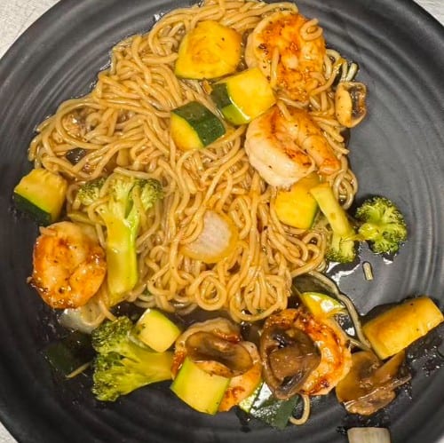 Shrimp Soba Noodles.