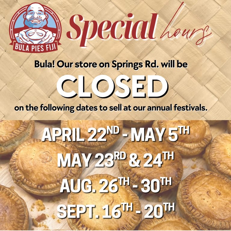 Selling at our Annual Festivals