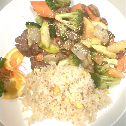 Steak Hibachi or Teriyaki (Lunch).