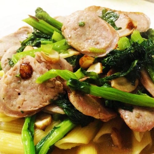 Broccoli Rabe & Sausage Pasta.