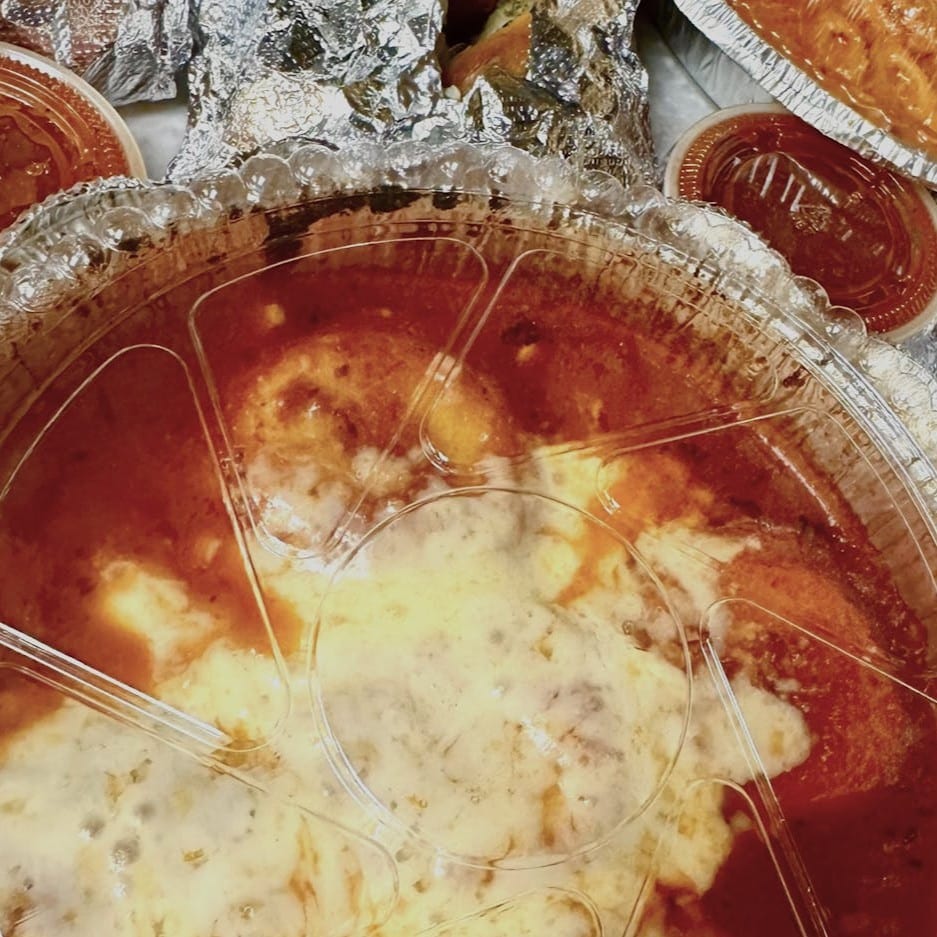 Cheese Ravioli Parmigiana.