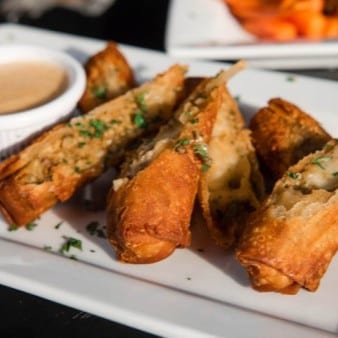 Boudin Egg Rolls.