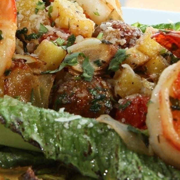 Grilled Romaine Salad.