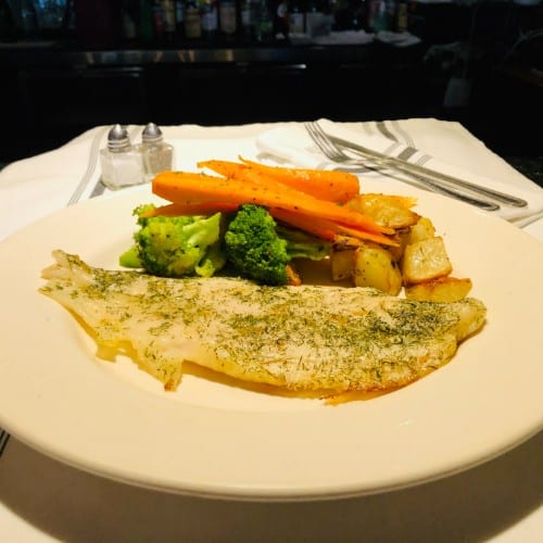 Fillet of Sole Grilled.