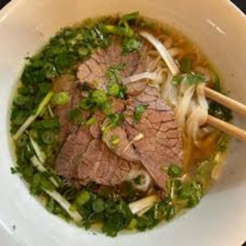 P9. WellDone, Flank Steak Noodle Soup (C,N).