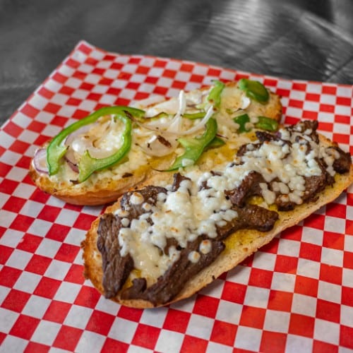 Cheesy Steak Sub Sandwich.