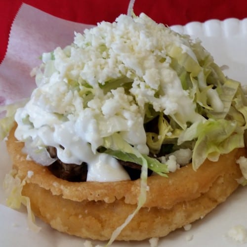 Grilled Chicken Sopes.