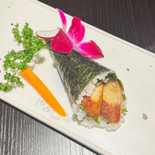 Eel Avocado Handroll.