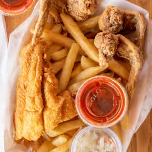 1 Catfish and 2 Pieces Dark Combo.