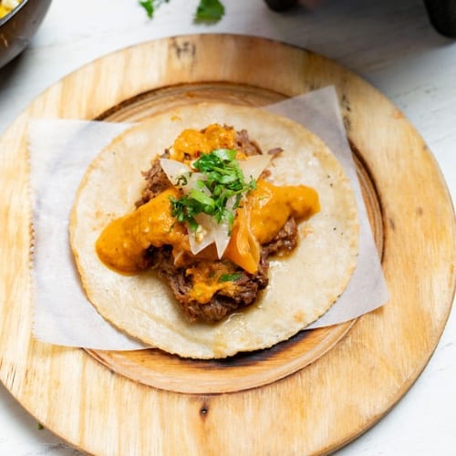 Barbacoa (Braised Beef) Taco.