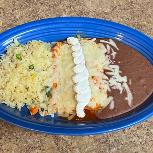 Enchiladas Monterrey.
