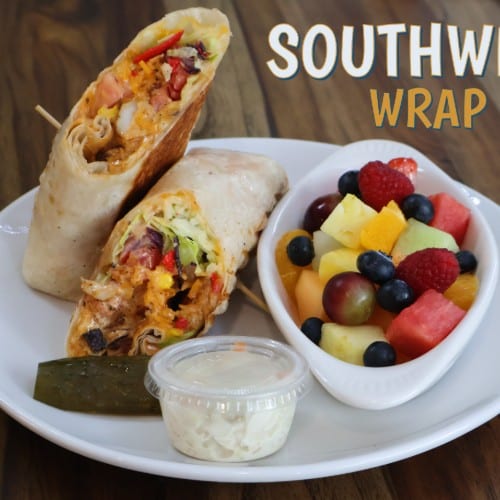 Southwest Chicken Wrap Deluxe.