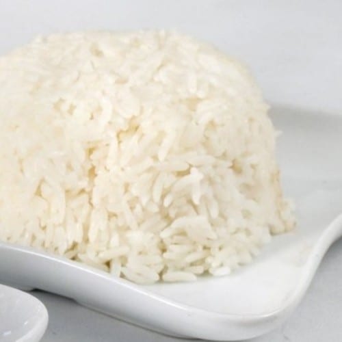 Steamed Jasmine Rice.