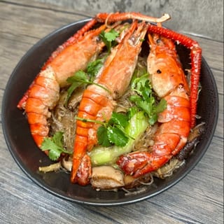 River Prawn with Glass Noodles 