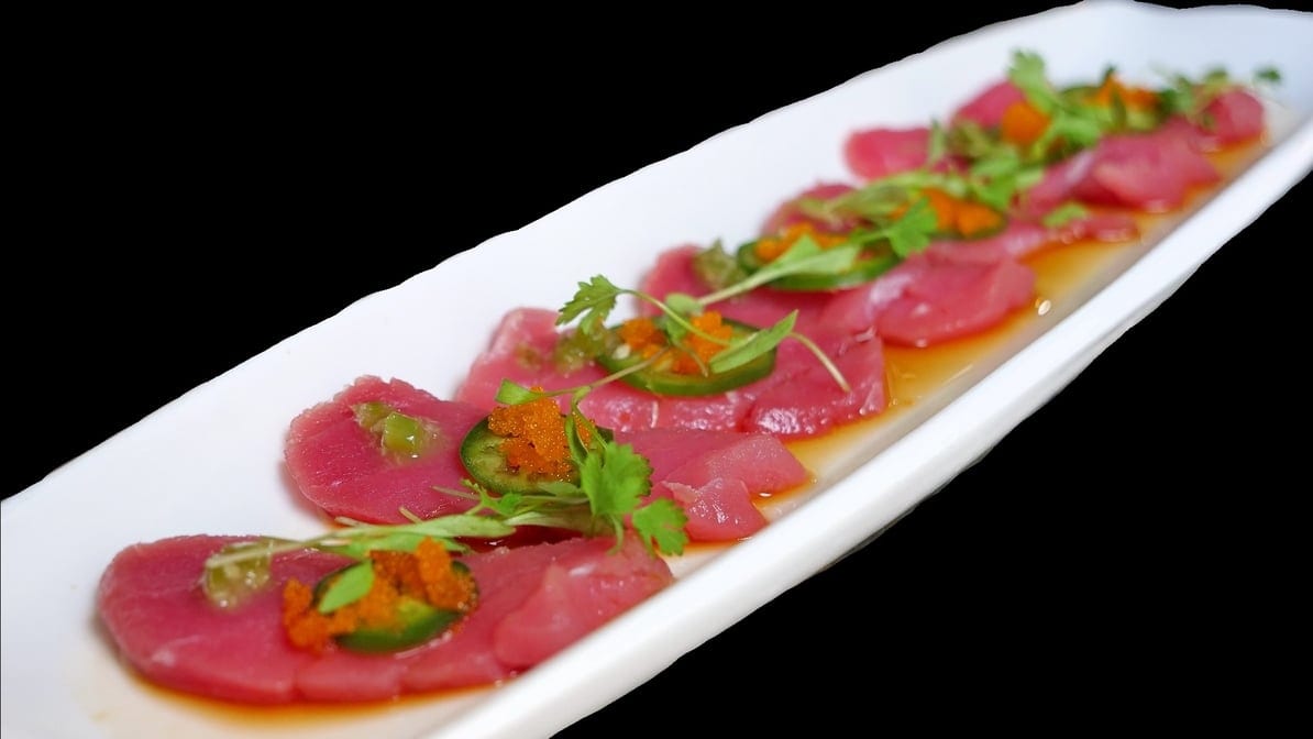 Tuna Carpaccio.