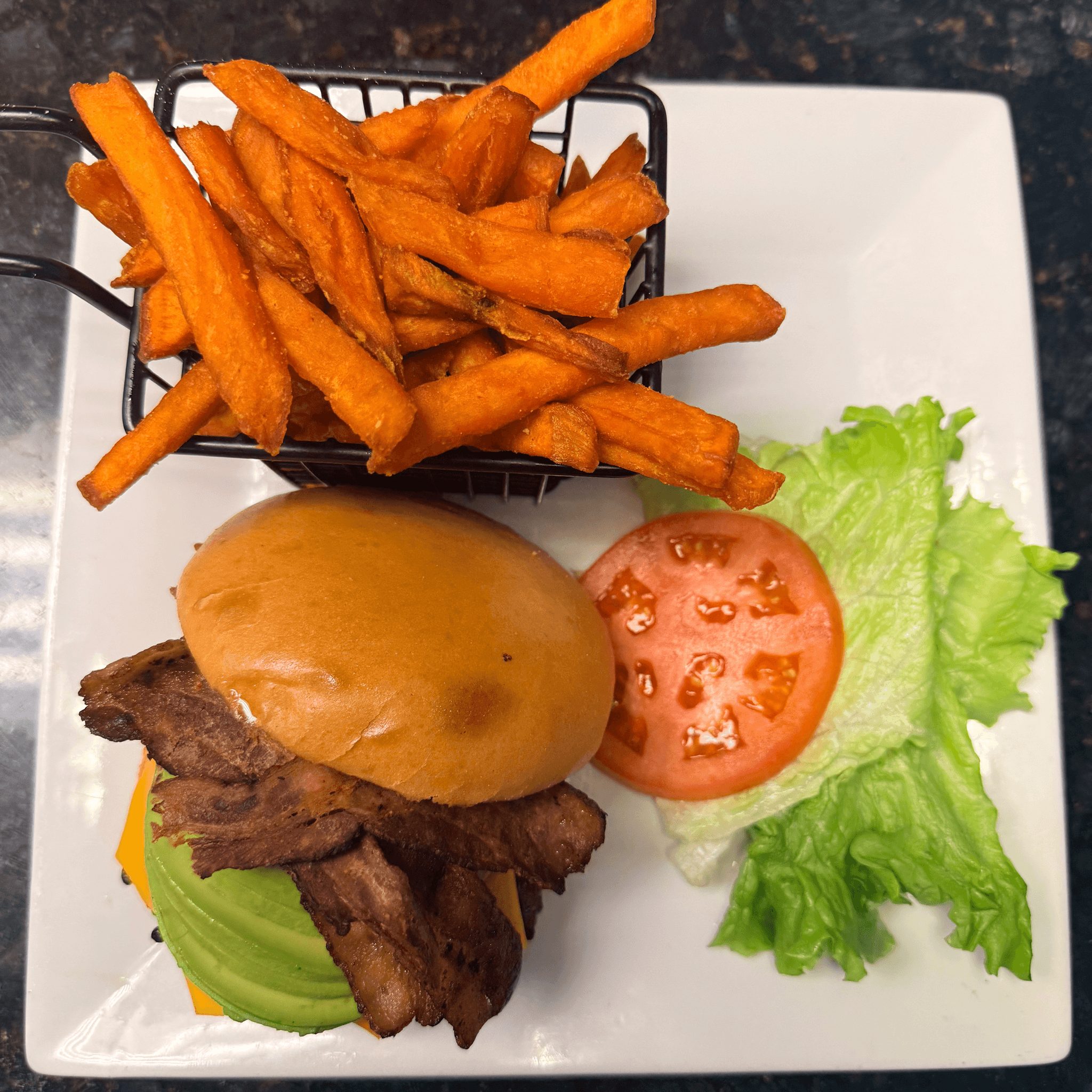 Avocado Bacon Burger.