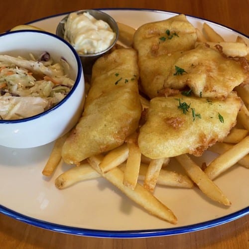 Halibut Fish & Chips.