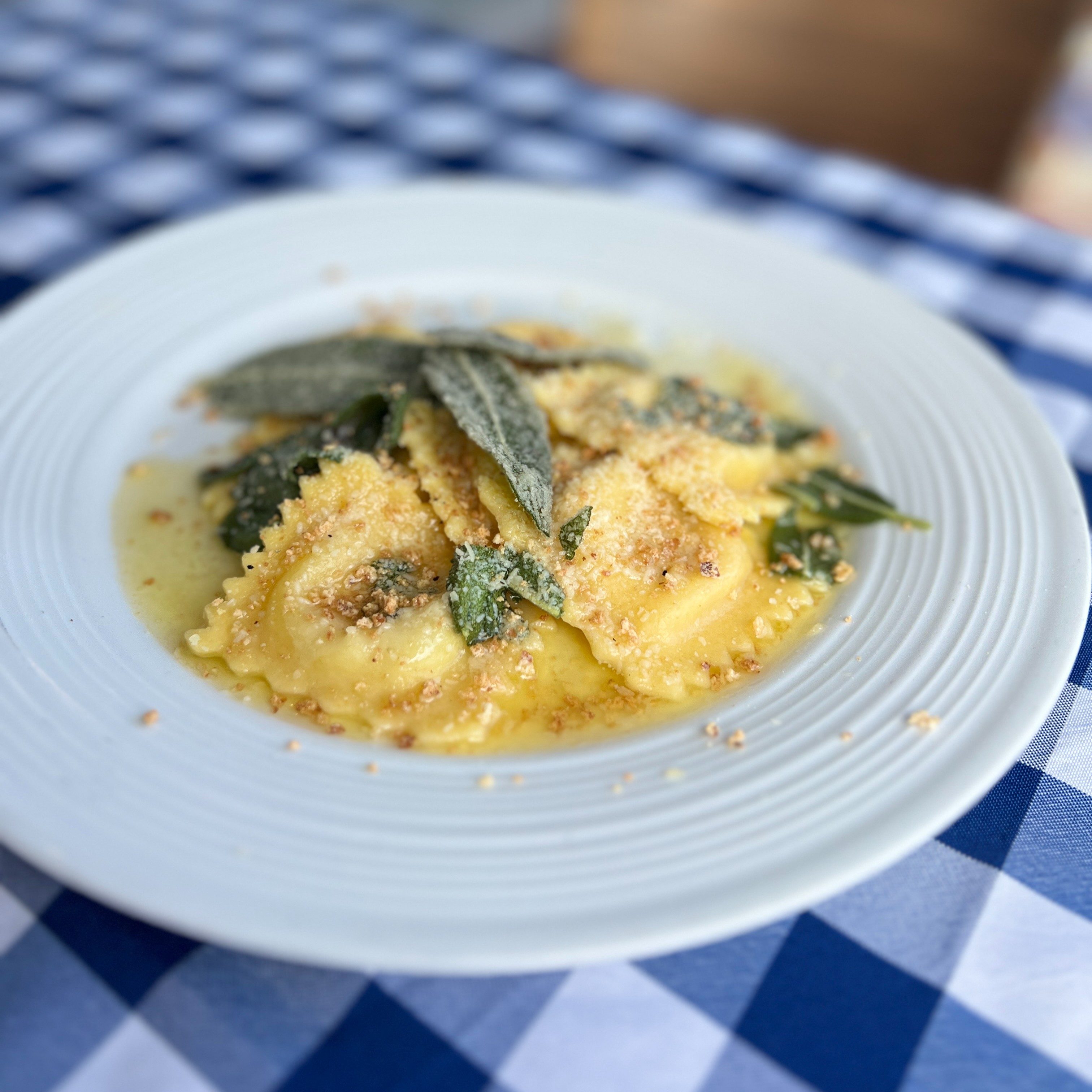 Butternut Squash Ravioli.