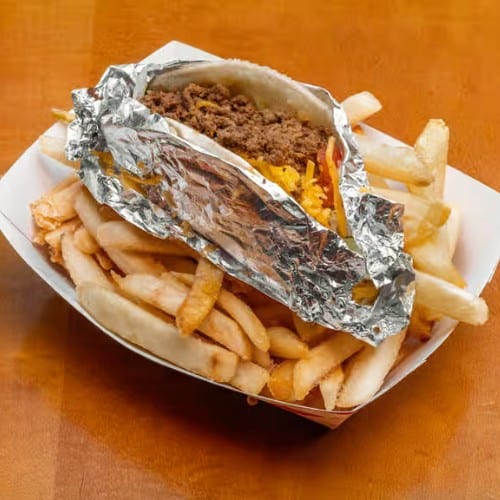 Kid's Beef and Cheese Taco Meal.