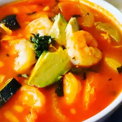 Caldo De Camarones (Shrimp Soup).