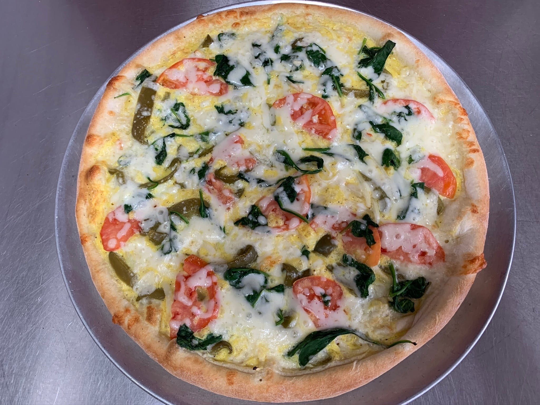 White Veggie Pizza (Medium 14'').