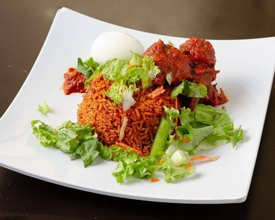 Jollof/Stewed Goat.