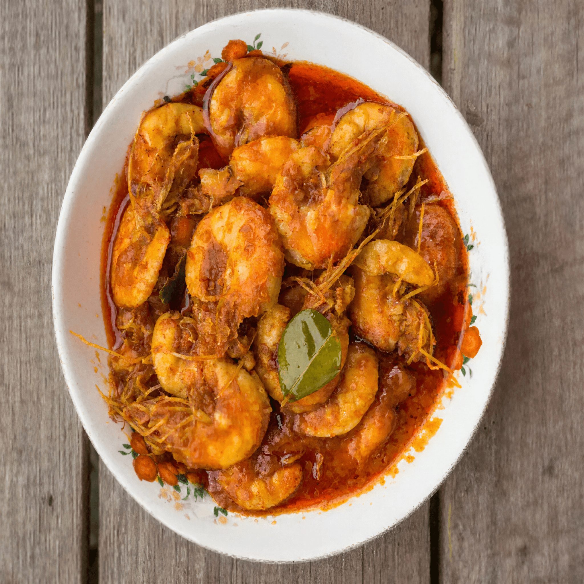 Shrimp or Tilapia Jalfrezi.