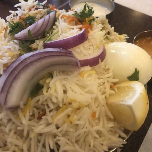Egg Biryani.
