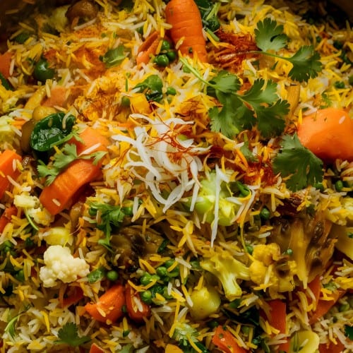 Veggie Biryani.