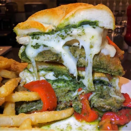 Chicken Pesto Sandwich.
