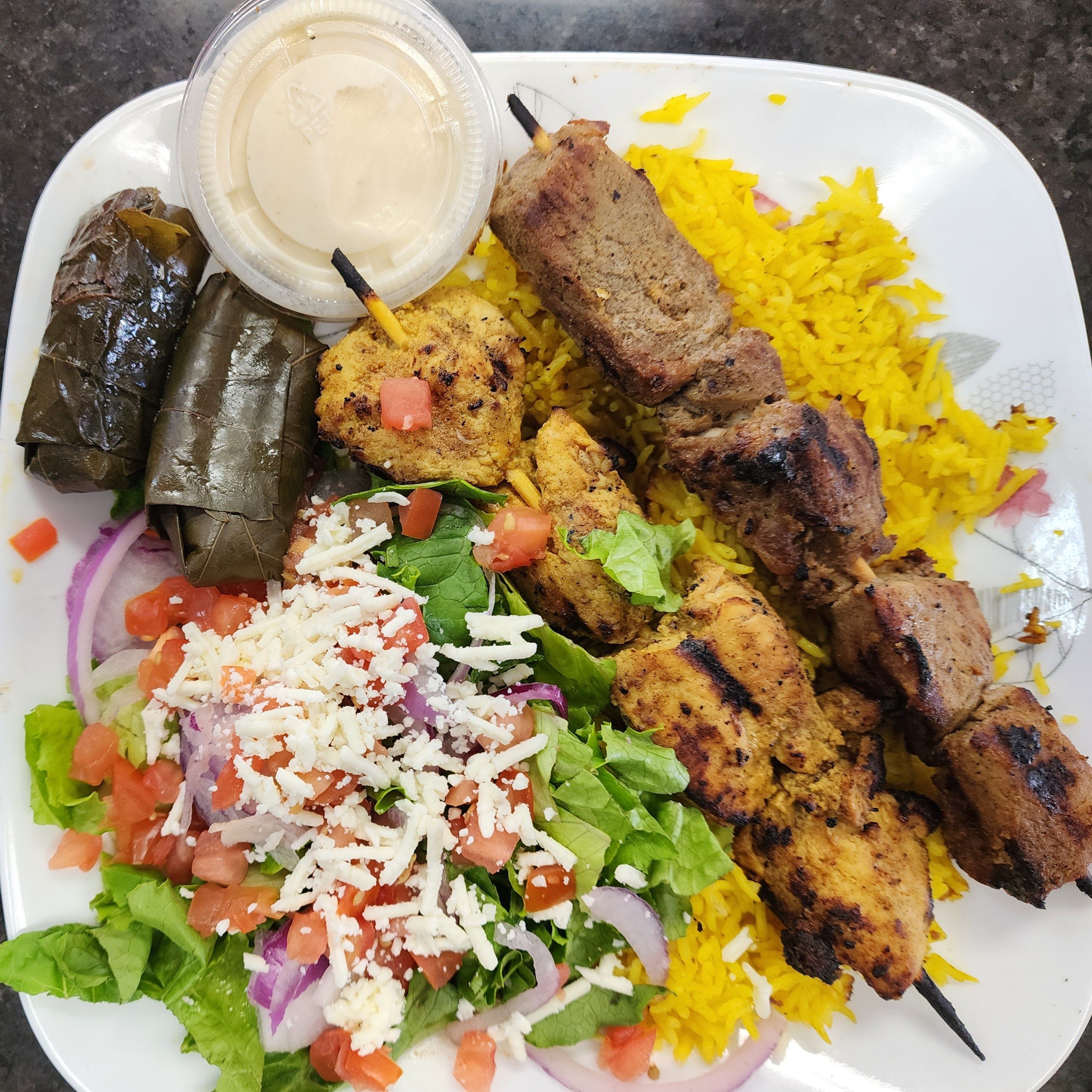 Shish Kabob Platter.